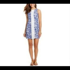 Lilly Pulitzer Upstream Blue Shift Dress - 14